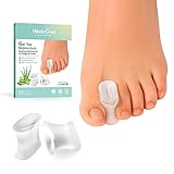 Welnove Aloe Vera Zehentrenner, 12er Pack Silikon Zehentrenner, Ballenpads zur Begradigung von überstehenden Zehen, Ballen, Schwielen - Ballenhilfe für Männer und Frauen