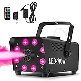 Katomi 700W Nebelmaschine RGB Effekt,13 Farbigen 8 LED Licht...