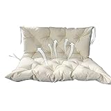 Hollywoodschaukelkissen für den Außenbereich, 2-/3-Sitzer, 150 x 99 x 10 cm, wasserdicht, weich, bequem, Bankauflage mit Rückenlehne, rutschfest, Schaukelstuhlkissen für Garten, Terrasse, Liege, Möbel