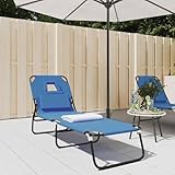 Vopese Sonnenliege Klappbar Oxford-Gewebe & Pulverbeschichteter Stahl Garten Stühle Model360175