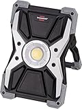 Brennenstuhl Akku LED Arbeitsstrahler RUFUS / LED Arbeitsleuchte für Werkstatt (LED Baustrahler mit Powerbank-Funktion, inkl. Ladekabel, Gehäuse aus Aludruckguss, 3000lm, IP65)