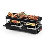 Saenchue 2-Personen-Raclette-Tischgrill - Innen-Grillplatte mit Antihaftbeschichtung - Reihenschaltungs-Kontaktgrill für bis zu 4 Grills, 2 Paddles inklusive, 2er-Pack, BC-02