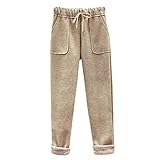 Unterwäsche Atmungsaktiv Herren warm Lange Frauen halten hohe Hosen Thermowäsche Herren (Khaki, L)