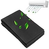 QWORK® 2er Set Zuschneidbarer Aktivkohlefilter 120cm x 20cm x 3mm für Dunstabzugshauben und Luftreiniger