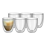 WMF Kult doppelwandige Cappuccino Gläser Set 6-teilig,...