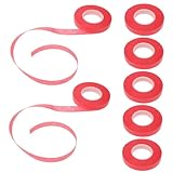 HEMOTON 10 Rollen Dehnbare Pflanzenbinder für Gartenarbeiten Vielseitige Bindebänder für Obstbäume Grafting Tape für Outdoor Pflanzenpflege Rot
