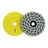 7,6 cm, 80 mm, Nass- und Trocken-Polierpads für Granit, Marmor, Quarzstein, Schleifscheibe mit vierstufiger Schleifkörnung (NO1)