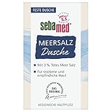 sebamed Meersalz Dusche, Feste Dusche, ohne Mikroplastik, ohne Mineralöle, hohe Ergiebigkeit, bewahrt die Feuchtigkeitsbalance, 100g