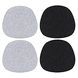 MorNon 4 Stück Stuhlkissen Filz Sitzkissen Sitzpolster 37x 40cm Sitzauflage Polsterauflage Stühle Auflage für Stuhl zum Büro Arbeitszimmer