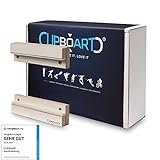 Clipboart® Standard Wandhalterung - weiß - Halterung - Snowboard - Wakeboard - Kiteboard - Balanceboard - Wakeskate - Longboard - 360° Wandbefestigung
