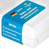 Betten-ABC - Mini-Duo - Wendematratze für Babys & Kleinkinder - 60x120 cm - mit Klimaband & 2 Liegeseiten - Oeko-TEX-Zertifiziert - Abnehmbarer & waschbarer Polyester-Bezug - Lieferung per Paket