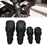 Motorrad Knieschoner und Ellenbogenschoner Set,4 Stück verstellbare Knie Schutz und Ellenbogenschützer Erwachsene Rüstung Motorrad Schutzausrüstung für Motocross Enduro Racing Radfahren