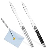 JIYIN 2 Edelstahl Brieföffner, Briefumschlagöffner Messer Brieföffner Edel Letter Opener Brieföffner Werkzeug Mühelos Post und Pakete Öffnen