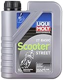 LIQUI MOLY Motorbike 2T Basic Scooter | 1 L | Motorrad 2-Takt-Öl | Art.-Nr.: 1619, farblos