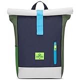 Johnny Urban Rucksack Kinder Jungen & Mädchen Grün - Junior Aaron - Kinderrucksack mit Brustgurt - Aus recyceltem Material - Ab 3 Jahre - 8L - Wasserabweisend