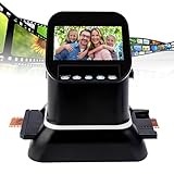 Nicvrea 35-mm- und Mittelformat-Filmscanner (120), 22-MP-Negativfilmscanner für 135er-, 126- und 127er-Filme und -Dias, Digitalisierung per SD-Karte und internem Speicher