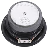Veemoon Auto Subwoofer Lautsprecher Ohm Basslautsprecher mit Tiefem Bass Langlebig aus Abs Kupfer Gummi Kraftvoller für Immersive Auto Audio Erfahrung