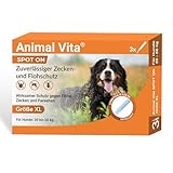 Animal Vita® Spot On Zeckenschutz [zuverlässiger Schutz] Zeckenmittel für Hunde -Zeckenschutz Hund - Spot On für große Hunde (30 bis 50kg)