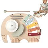 Yiohejy Babyspielzeug Musikinstrumente - Baby Musikalisches Elefantenspielset | Vorschulaktivitäten Mit Xylophon Glockenspiel Und Schlaginstrumenten Als Reisespielzeug Für Und Mädchen In Der
