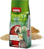 PANTO Großsittich- und Papageienfutter Spezial ohne Sonnenblumenkerne 12,5 kg - Bunte Saatenmischung für Papageien und Großsittichen, Kernfrei für empfindliche Tiere