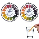 2 Stck. Ph Teststreifen Auf Rolle,Ph Teststreifen Messung Vollbereich 0-14 Lackmuspapier,Lackmus Indikator,Für Verschiedene Flüssigkeiten (Z. B. Aquarien, Speichel, Trink-Wasser, Urin)