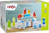 Haba Basis Holzbausteine - 85 Bunte Bausteine mit Baumwolltasche - Made in Germany - ToyAward Gewinner 2024 - Für Kinder ab 1 Jahr - 2010921001