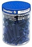 Schneider 6803 Tintenpatronen (Standard Patronen für Füller, löschbar) königsblau, 100 Stück