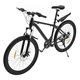 TAPMING 26 Zoll Mountainbike - 21 Gang Hochfester Stahlrahmen Hardtail FahrradSchaltbar Und Faltbar Disc Brake Für Erwachsene Männer Frauen Hold Up to 220LBS