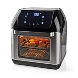 TronicXL 9in1 Heißluftfritteusen Ofen 12L I Dörrautomat Minibackofen Heißluftfritteuse mit Backofen Drehgrill Grillspieß I Friteuse Mini Backofen I Digital I Thermostat