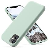 OitiYaa Silikonhülle Entwickelt für iPhone 11 Hülle, Ultradünne Stoßfeste Schutzhülle aus Flüssigsilikon mit weichem, kratzfestem Mikrofaserfutter, 6,1 Zoll, Mintgrün