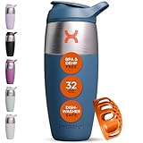 Promixx Pursuit Shaker-Flasche - einwandige Edelstahl Protein Shaker Bottle, super glatte Shakes, 950ml, Mitternachtsblau