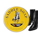 Generisch Leder -Sattelseife - 3,15 Zoll Stiefel Salve Leder Conditioner für Schuhe Taschen, Schutzcreme mit Tiefe Reinigungsformel, Lederpflegebalsam für Couch Jacke Möbel Sättel