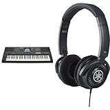 Yamaha Tragbares, vielseitiges Digital-Keyboard PSR-E473 von Yamaha, im Paket mit HPH-150-Kopfhörern