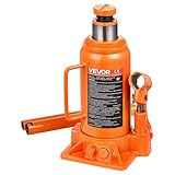 VEVOR hydraulischer Wagenheber Flaschenwagenheber 12 t 205–400 mm Hubbereich, Hochleistungs-Stempelwagenheber für Auto SUV Pickup Autoreparatur Hauslift landwirtschaftliche Geräte, Orange