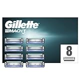 Gillette Mach3 Rasierklingen, 8 Ersatzklingen für Nassrasierer Herren mit 3-fach Klinge