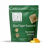 URVI® Blood Sugar Gummies - 300mg Apfelessig, 150mg Myo-Inositol, Chrom & Zink - Zuckerarm & Glutenfrei - Apfel Zimt Geschmack - 30 Stück