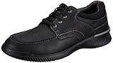 Clarks Herren Donaway Edge Oxford, Black Leather, 41 EU