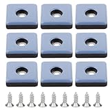 DXLing 24 Stück Teflon Möbelgleiter zum Schrauben 25x25mm...