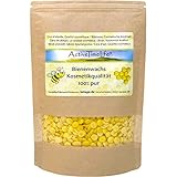 ActiveTimeLife® Bienenwachs Pastillen Bio gelb | Premium | 100 g ideal für Kosmetik Kerzen Cremes Salben Seifen Wachstücher - Das Original im praktischen Zip-Beutel