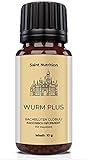 Saint Nutrition Wurm Plus Globuli - für Tiere - DIE Wurmkur Alternative für Hunde + Katzen - Wurmmittel sekundierende Kügelchen - natürliche Ernährung für Hund & Katze, 10 g Inhalt