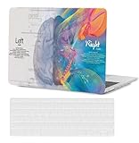 FFBOFFC Hülle Kompatibel mit MacBook Air 13,6 Zoll 2024-2022 Modell A3113 A2681 M3/M2 mit Liquid Retina Display, Kunststoff Harte Schutzhülle & Tastaturabdeckung, Gehirn