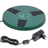 VOSS.farming Heizplatte für Geflügeltränke Ø 20cm 22W, Tränkenwärmer, Heizung für Hühnertränke, Tränkenheizung mit Überhitzungsschutz, inkl. Netzteil