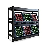 KARAT Getränkekistenregal für 6 Kisten mit Ablage - 110 x 110 x 30 cm - Getränkeregal, Kastenregal für Getränkekisten, Flaschenregal, Kastenständer - Regal für Getränkekästen (Osaka)