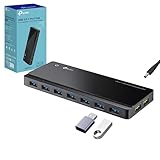 TP-Link UH720 7-Port USB 3.0 Hub mit netzteil, 2 × 2,4A Ladeports, 5 Gbit/s High-Speed USB Splitter, Netzadapter & USB-Kabel, kompatibel mit Windows, Mac OS, Linux, für Laptop, PC, Tablet