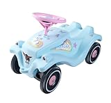 BIG-Bobby-Car-Classic Einhorn - Kinderfahrzeug mit Aufklebern im Einhorn Design, für Jungen und Mädchen, belastbar bis zu 50 kg, Rutschfahrzeug für Kinder ab 1 Jahr, Hellblau