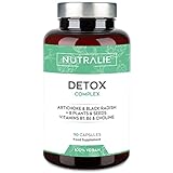 Detox Leber Kur Kapseln - Darmreinigungskur Natürlich - Mariendistel + Artischocke + 8 Vitaminen Pflanzen Samen - Hochdosiert Leber Komplex Bioverfügbar - 90 Kapseln Nutralie