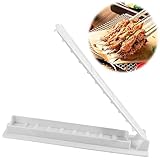 Kebab Maker, 11 Zoll Lange Pressform, Dicker Kunststoff Manuelle Kebab Form,Türkischer Schaschlik, Kebab Maker und Kabob Spieße, Kebab Maker Presse Weiß, Kebab Maker Machine für Grillen Picknick