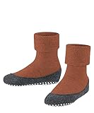 FALKE Unisex Kinder Hausschuh-Socken Cosyshoe Minis K HP weich atmungsaktiv schnelltrocknend rutschhemmende Noppen 1 Paar, Braun (Rust 5141), 25-26