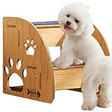 Hundetreppe fürs Bett, Hundetreppe fürs Bett | Haustiertreppe für den Innenbereich, Hundetreppe | Hundebettstufen, Hundetreppen, Haustierstufen zum Hochbettklettern, Katzentreppen aus Holz,