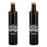 2 x Lausitzer Leinöl - Lausitzer Gold (kaltgepresstes ungefiltertes Premium Leinöl), 2x 500ml